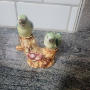 Birds On Branch Pink Flowers Salt And Pepper Shakers
